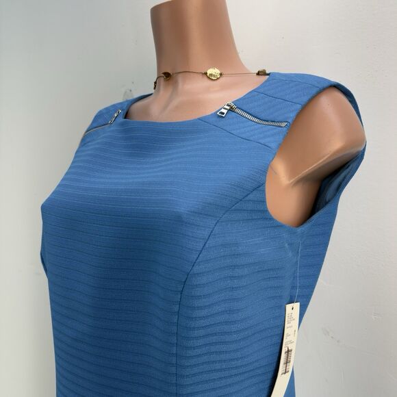 NWT WOMEN'S SZ 8 ALEX MARIE SLEEVELESS BLUE DRESS MULHOLLARD * $129 - Picture 9 of 17